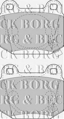 BORG & BECK bbp1907 -  Комплект тормозных колодок, дисковый тормоз